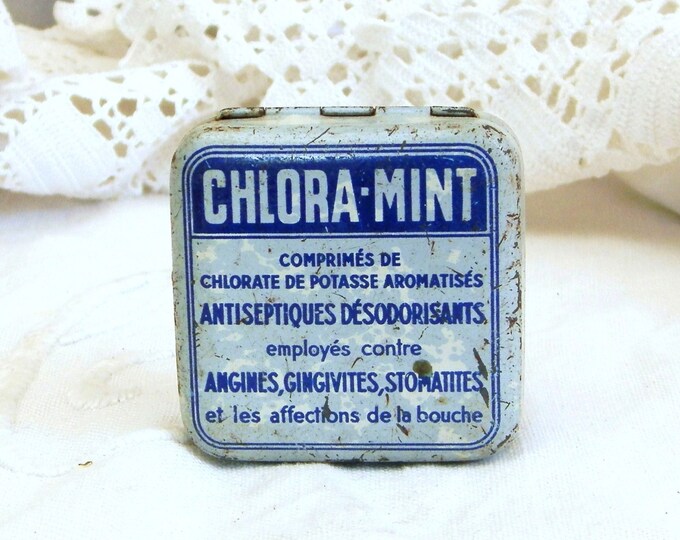 Vintage French Mint Candy Medical Tin / French Decor / Vintage French / Cottage Chic / Retro Vintage Home Interior / Collection / Apothecary Vintage French Mint Candy Medical Tin / French Decor / Vintage French / Cottage Chic / Retro Vintage Home Interior / Collection / Apothecary