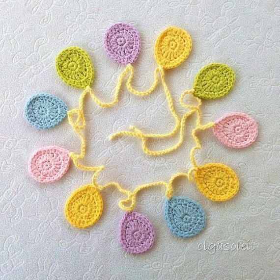 Crochet Easter Egg Garland/Bunting