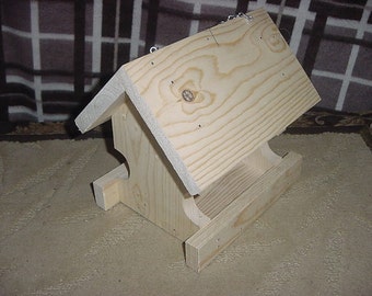 Medium Size Unfinished Bird Feeder