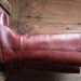 Burgundy leather knee high boots//Vintage knee high boots//vintage leather boots//equestrian boots//horse riding boots