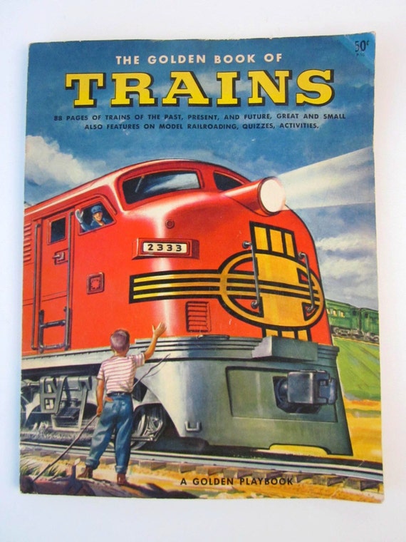 The Golden Book of TrainsVintage Train Book