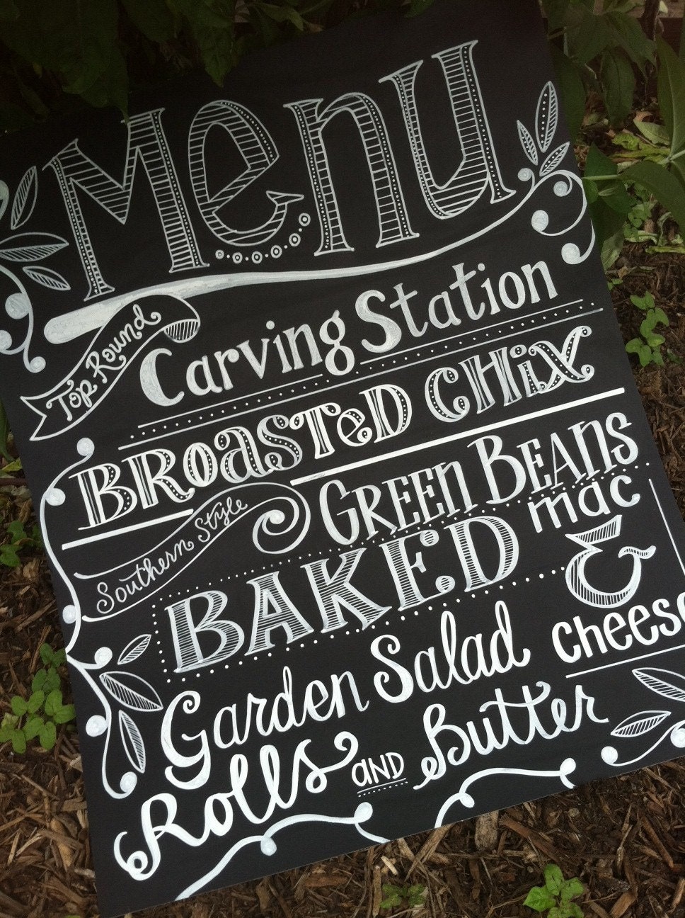 Handwritten 20x24 Custom Chalkboard Sign by maryandjack on Etsy