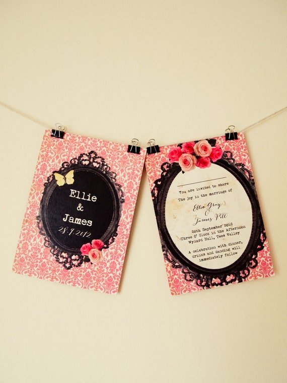 Beautiful, Vintage, Romantic, DIY Printable Wedding Invitation Il_570xn