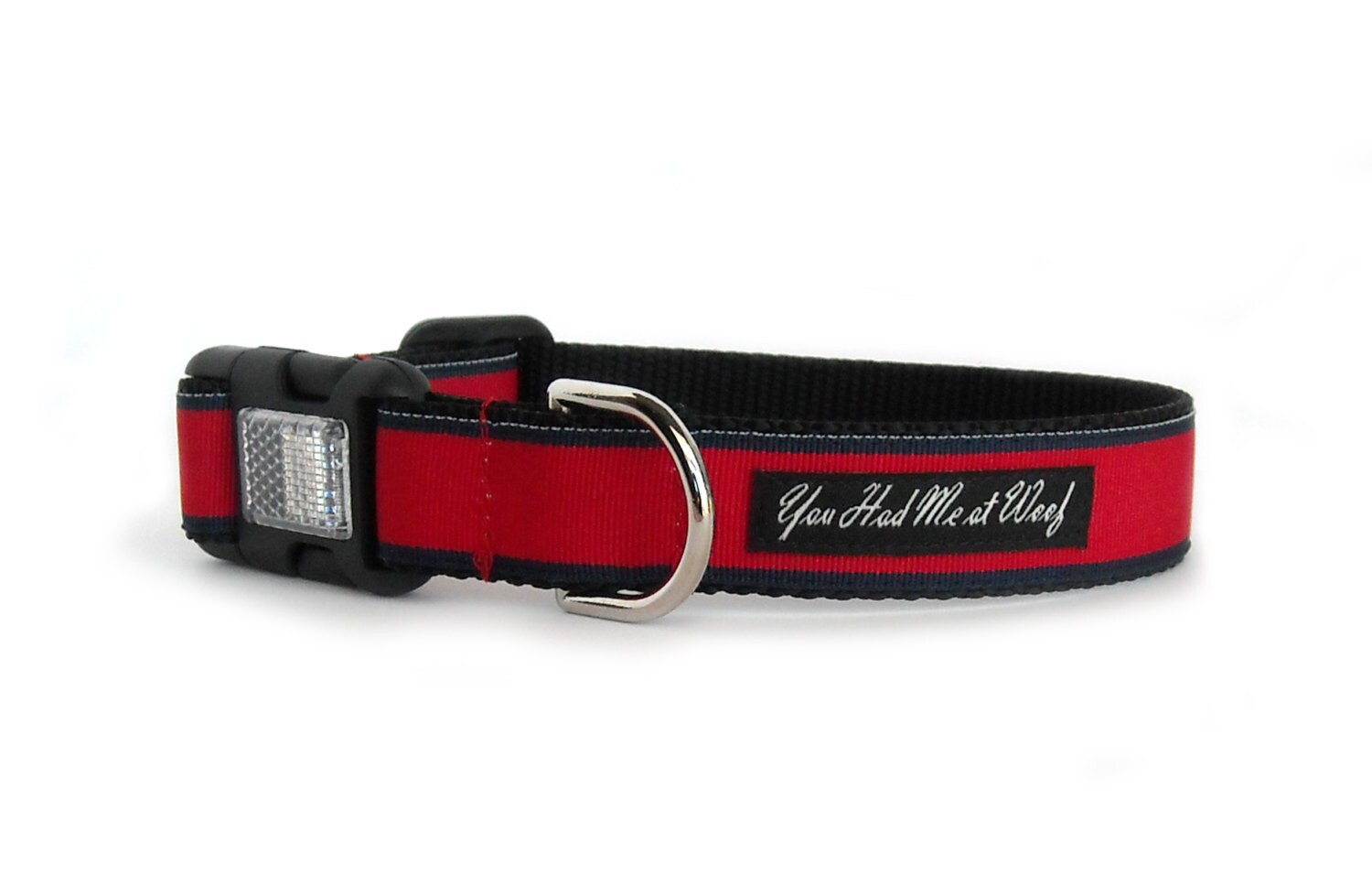 Striped Dog Collar Nautical Dog Collar Reflective Buckle