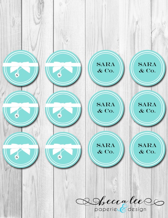 Cupcake Toppers - Tiffany Inspired Birthday Party - DIY - Printable Il_570xn