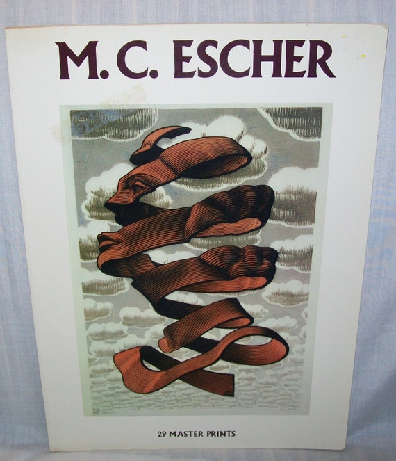 1981 Large M.C. ESCHER Book of 29 Master Prints 16 x 11.5