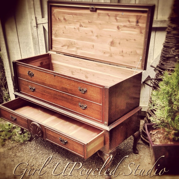 CUSTOMIZE MEVintage Cavalier cedar chest dresser