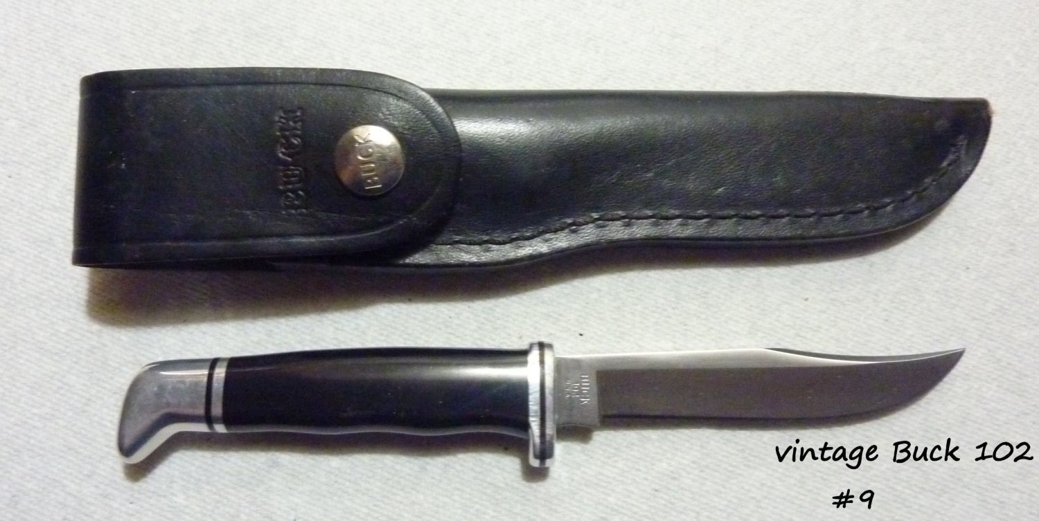 Vintage Buck Knife 102 1972 Orginal Case by KnifeWorks on Etsy