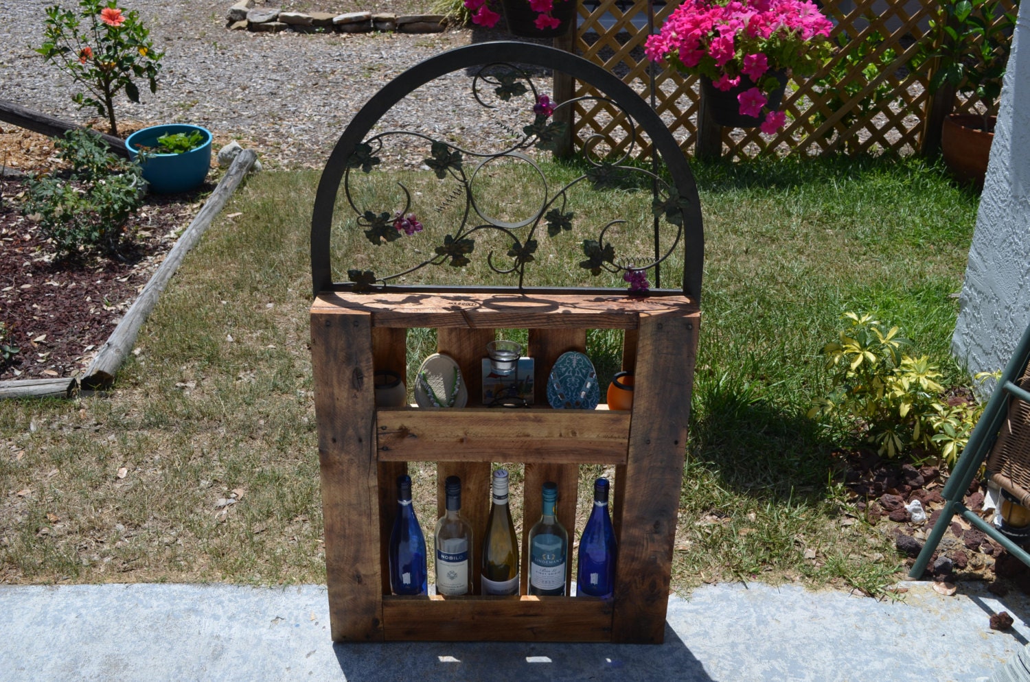 Recycled Wine Rack made from Pallet wood by BKCustomCreations