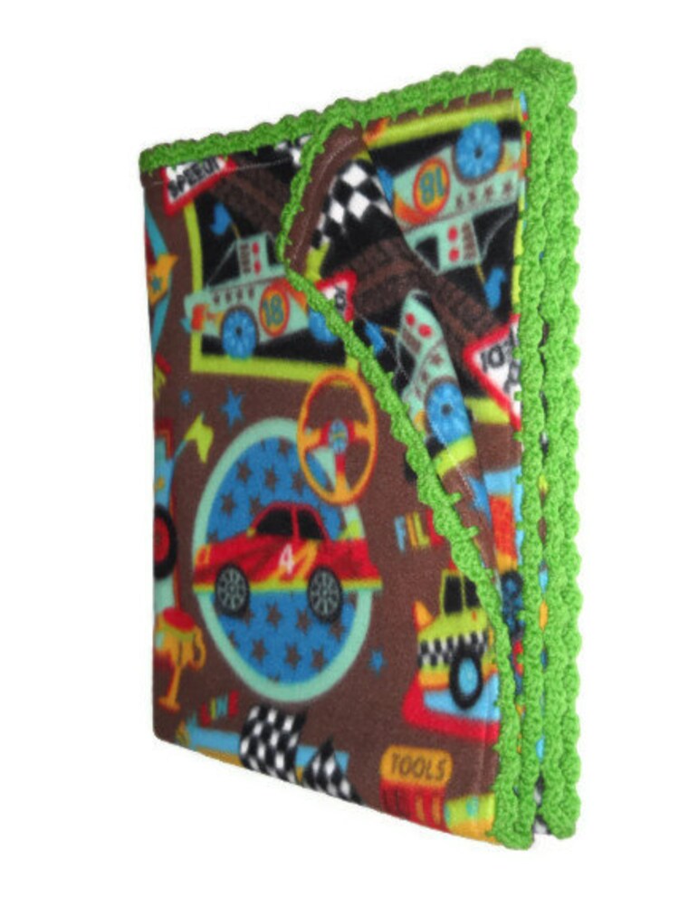 Fleece Nascar BlanketHot Wheels by BabyBlanketsAndETC on Etsy