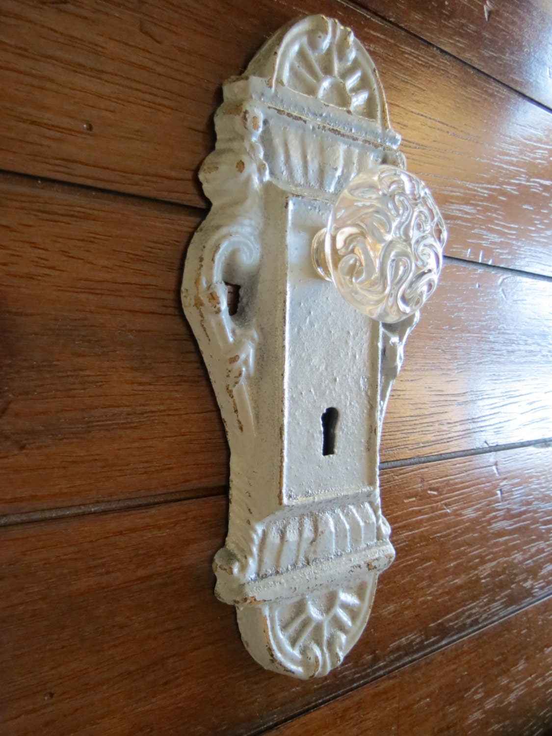 Cast Iron Decorative Wall Hook / Door Knob Decor / Light Grey