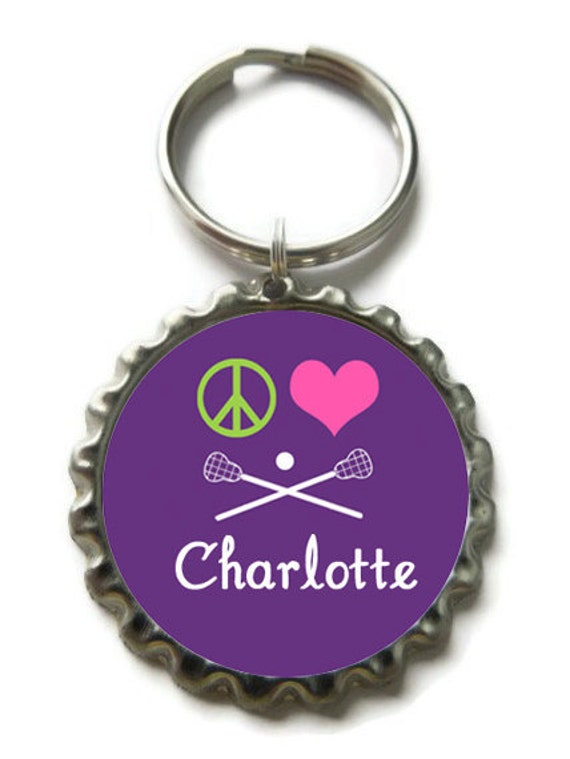 LACROSSE Keychain Party Favor Birthday Party Favor by AllSports