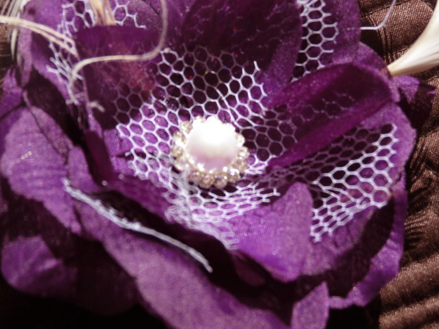 Wedding Accessory Purple Hair Clip Bridal accessory Hair