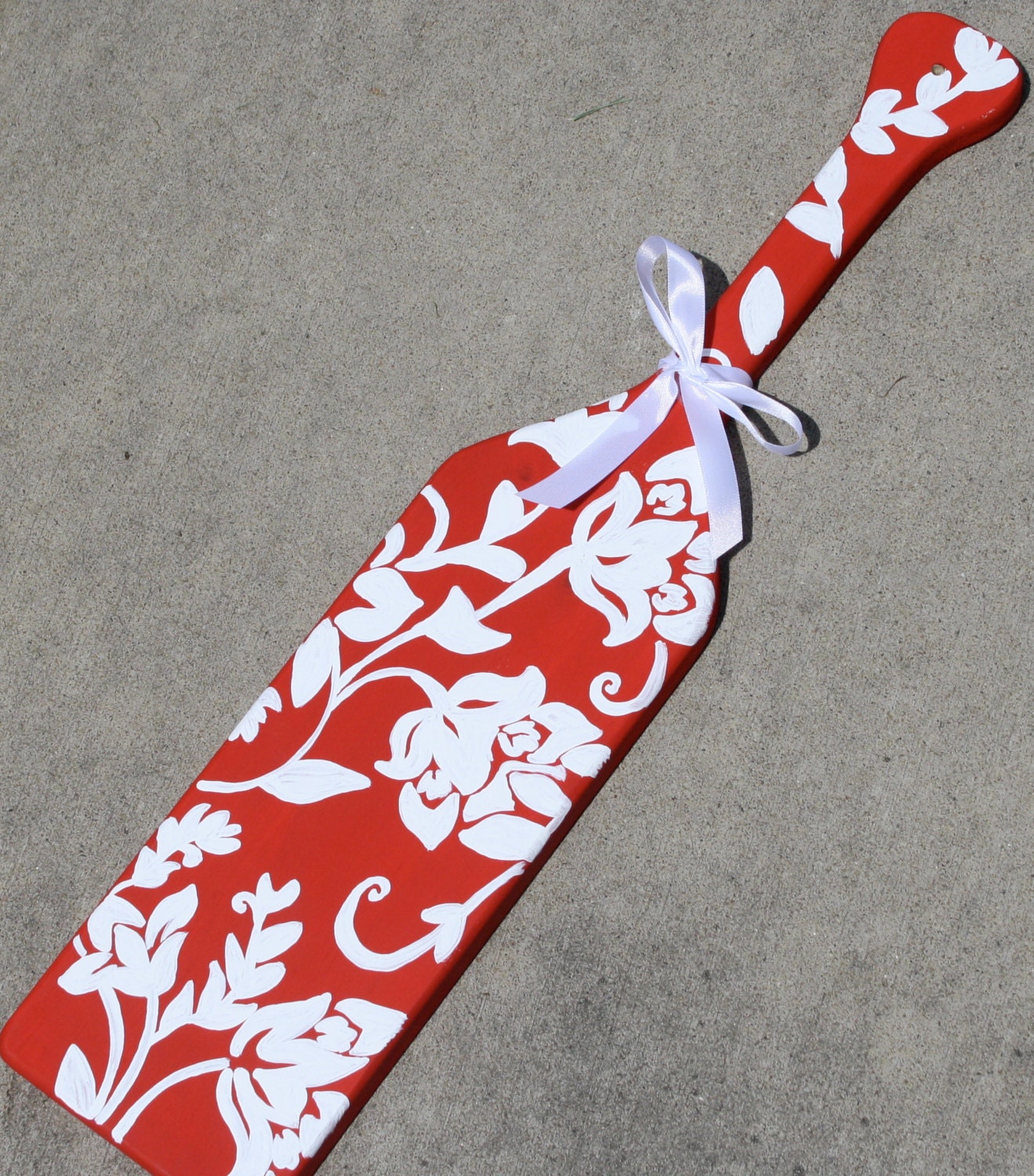 Hand Painted Rose Leaf Sorority Paddle