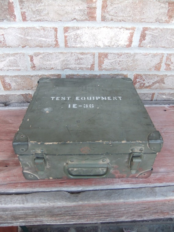 Vintage Army Test Equipment Box Antique Signal Corps Storage