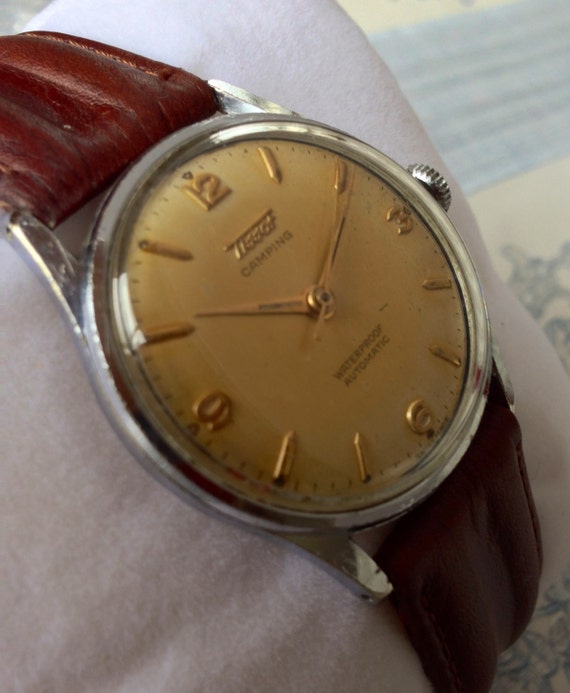 ... 1955 Tissot Camping 17 Jewel Automatic mens vintage Swiss watch