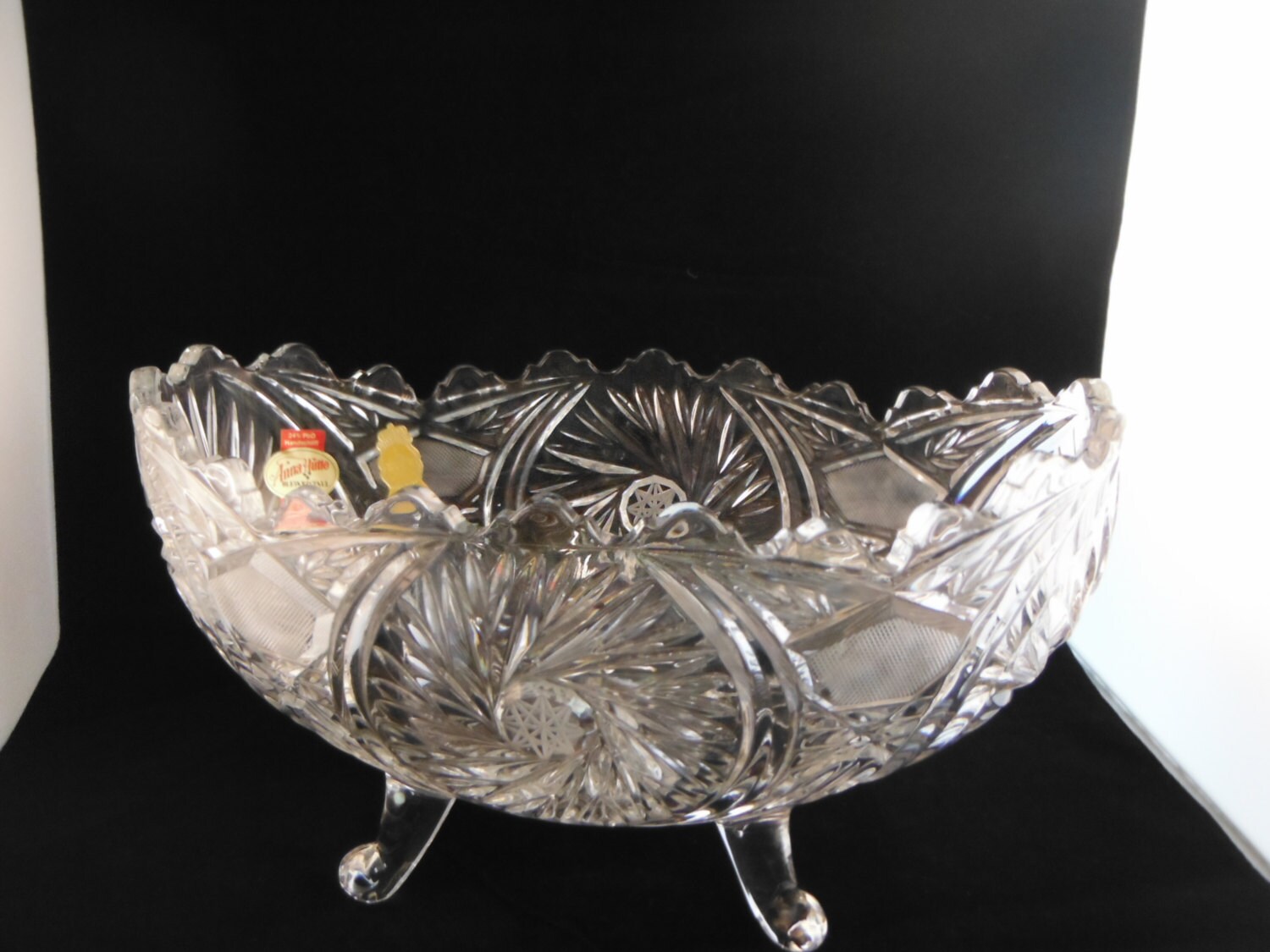 Vintage crystal fruit bowl made in Western Germany Imperlux