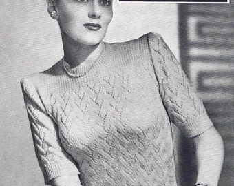 1940s Vintage Knitting Patterns - PDF Copy of Sun-glo Knitting Booklet Series 98