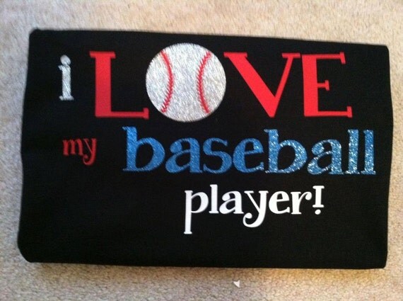 Items similar to I Love My Baseball player Shirt on Etsy