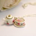 Teacup and Teapot Necklace - beautiful handmade polymer clay jewellery by Clay & Clasp