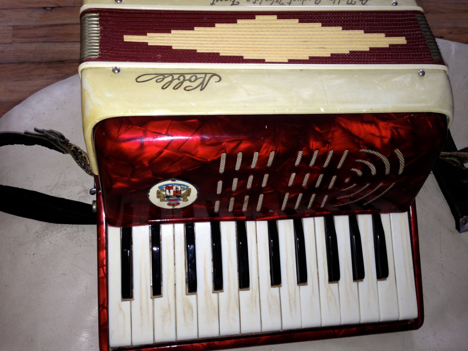 Vintage 1950's Noble Accordion.