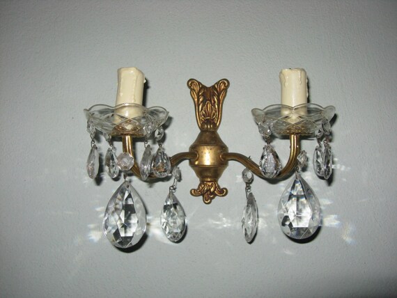 French crystal wall light vintage home decor wall sconce
