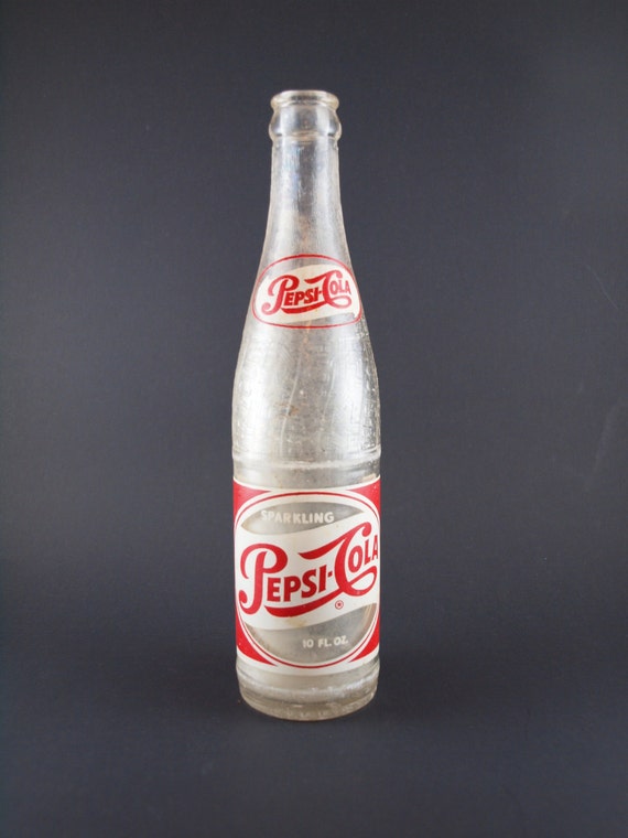 Vintage 1940's Sparkling Pepsi Cola Bottle Rare 10 Ounce