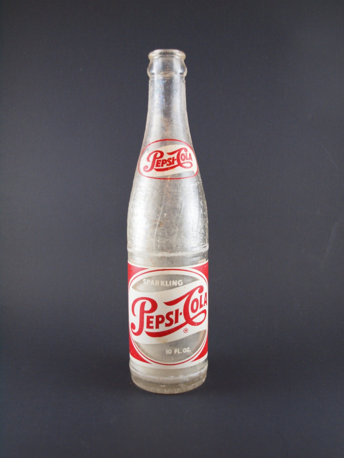 Vintage 1940's Sparkling Pepsi Cola Bottle Rare 10 Ounce