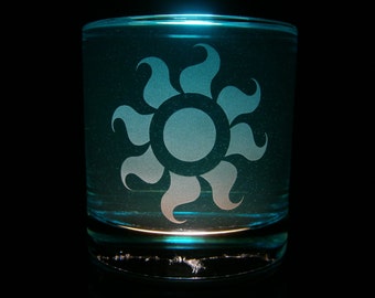 Princess Celestia Cutie Mark - Rocks Glass