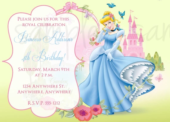 Cinderella Birthday Invitation Wording 10