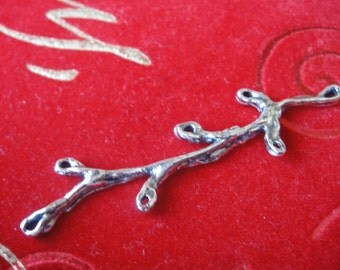 Oxidized Heart Charm with Cross Outline main image 1