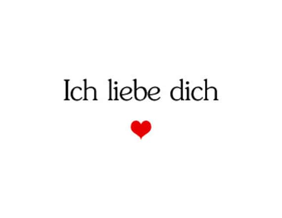 cute ways to say i love you in german
