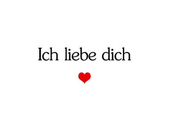 cute ways to say i love you in german