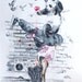 SALE 15% OFF Original Watercolor Painting - Hungry bear doesn't play folk dance. Hip Hop. Fantasy art .