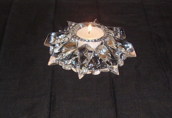 DePlomb Lead Crystal Votive Candle Holder