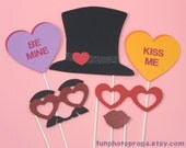 Valentine's Day Photo Booth Props - 6 Piece Photobooth Set - Photobooth Props Il_170x135