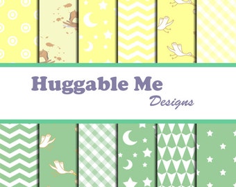 red white blue digital papers chevron by huggablemedesigns