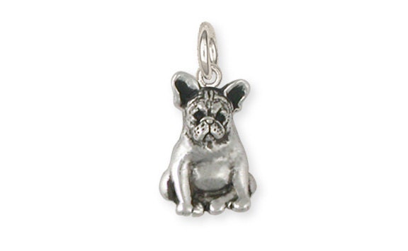 Sterling Silver French Bulldog Frenchie Charm Jewelry FR19-C