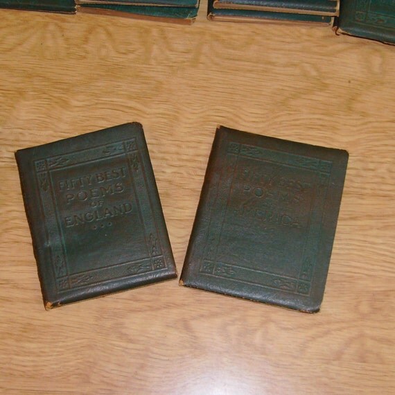 little leather library set