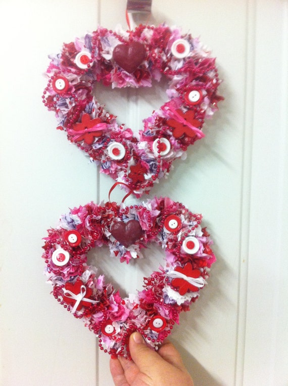Heart wreaths by SLEAKcrafts on Etsy