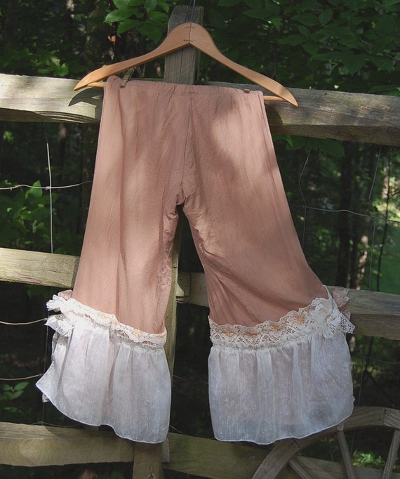 Boho Cotton Pants Bloomers Pantaloon Victorian Edwardian
