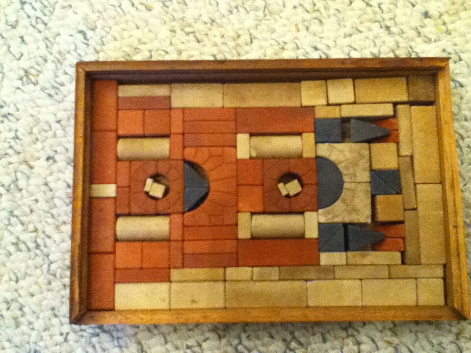 Antique Stone Building Blocks. Ricter Anchor Building Blocks