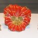 TRIFARI Bright Red Enameled Flower Brooch (Pansy) w/ Matching Earrings