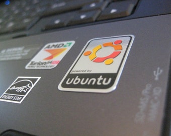 Aluminum Linux Ubuntu Case Badge Sticker
