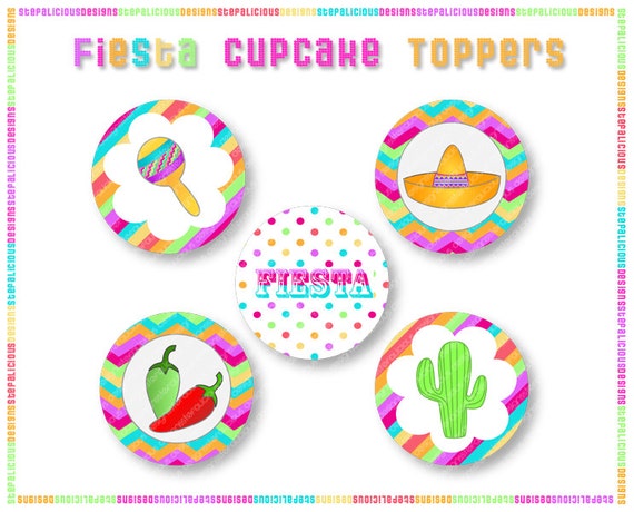 printable-fiesta-cupcake-toppers-instant-by-stefaliciousdesigns