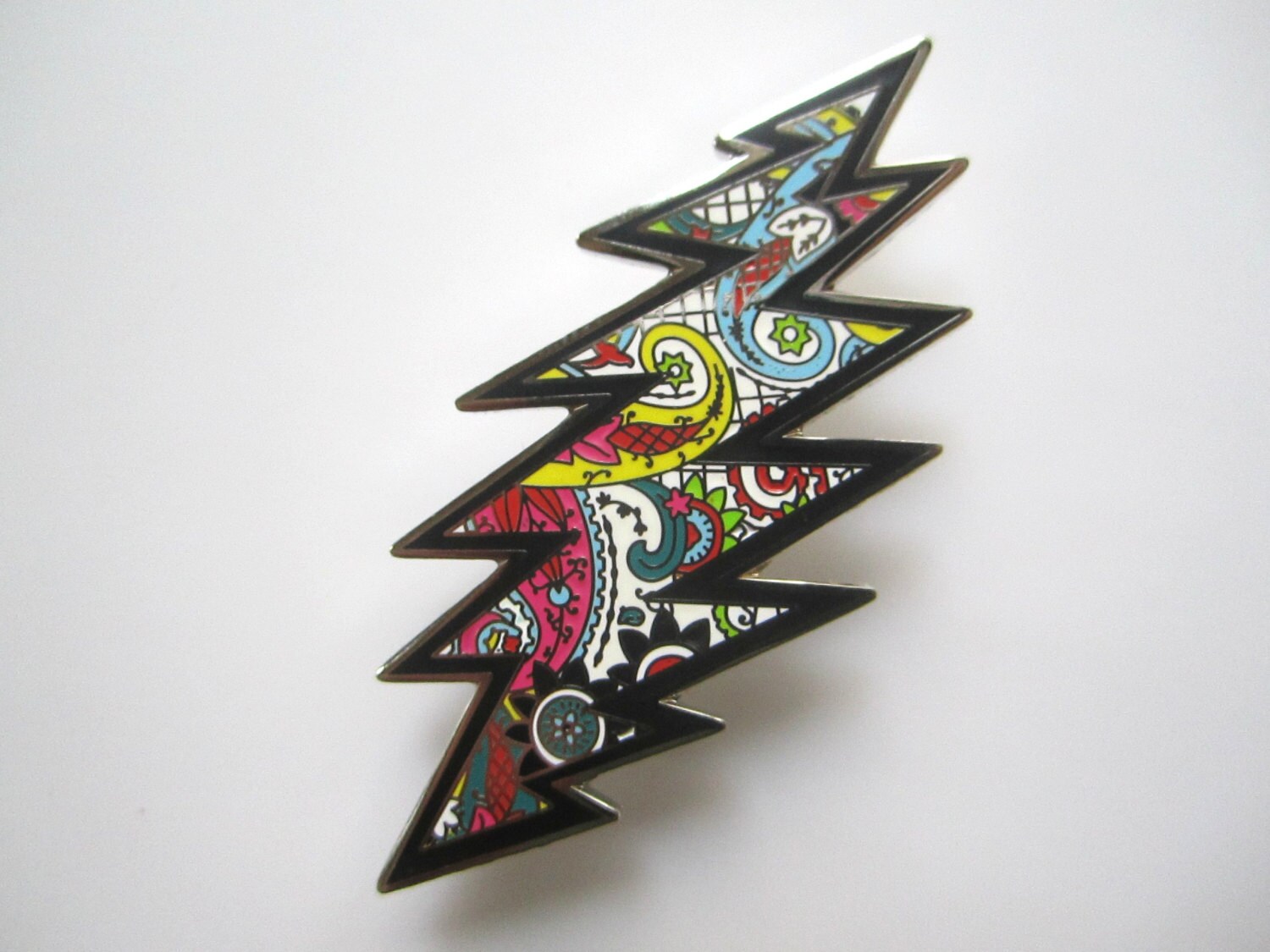 1 3/4 Grateful Dead Paisley 13 Point Bolt by WanderYonderDesigns