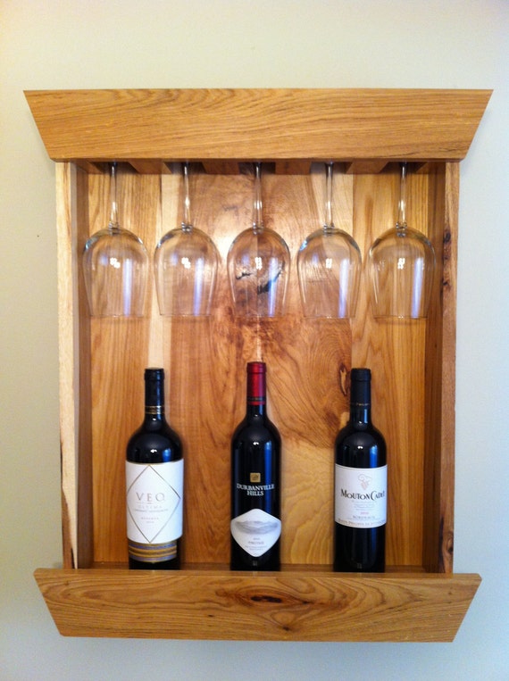 Items similar to Hickory Wine Rack on Etsy