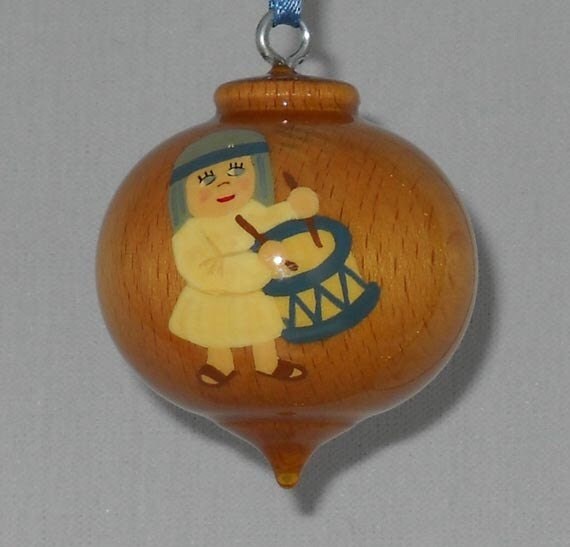 sale little drummer boy christmas ornament blue and cream sale little drummer boy christmas ornament blue and cream