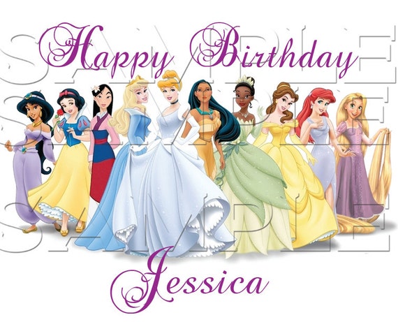 Disney Princess Edible Cake Topper