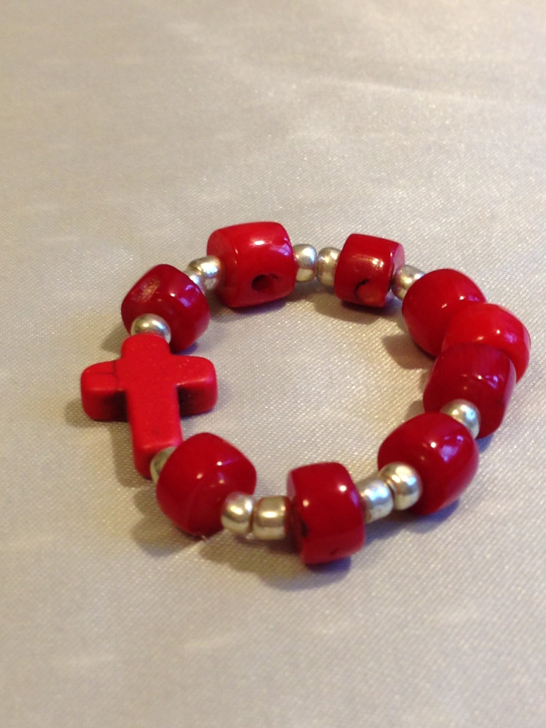 Baby Bracelet Genuine CORAL and STERLING SILVER 03 months